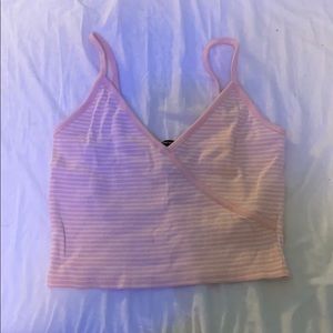 forever 21 baby pink crop top